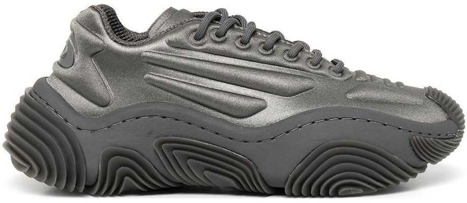 亞歷山大王 涤纶 厚底系帶 低幫 運動休閒鞋 女款 灰色 Order 亞歷山大王 涤纶 厚底系帶 低幫 運動休閒鞋 女款 灰色