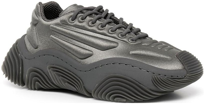 亞歷山大王 涤纶 厚底系帶 低幫 運動休閒鞋 女款 灰色 Lookbook 亞歷山大王 涤纶 厚底系帶 低幫 運動休閒鞋 女款 灰色