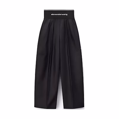 (Women) Alexander Wang Y2K Logo Jogger Pants for Women in Black 1WC1204234-001