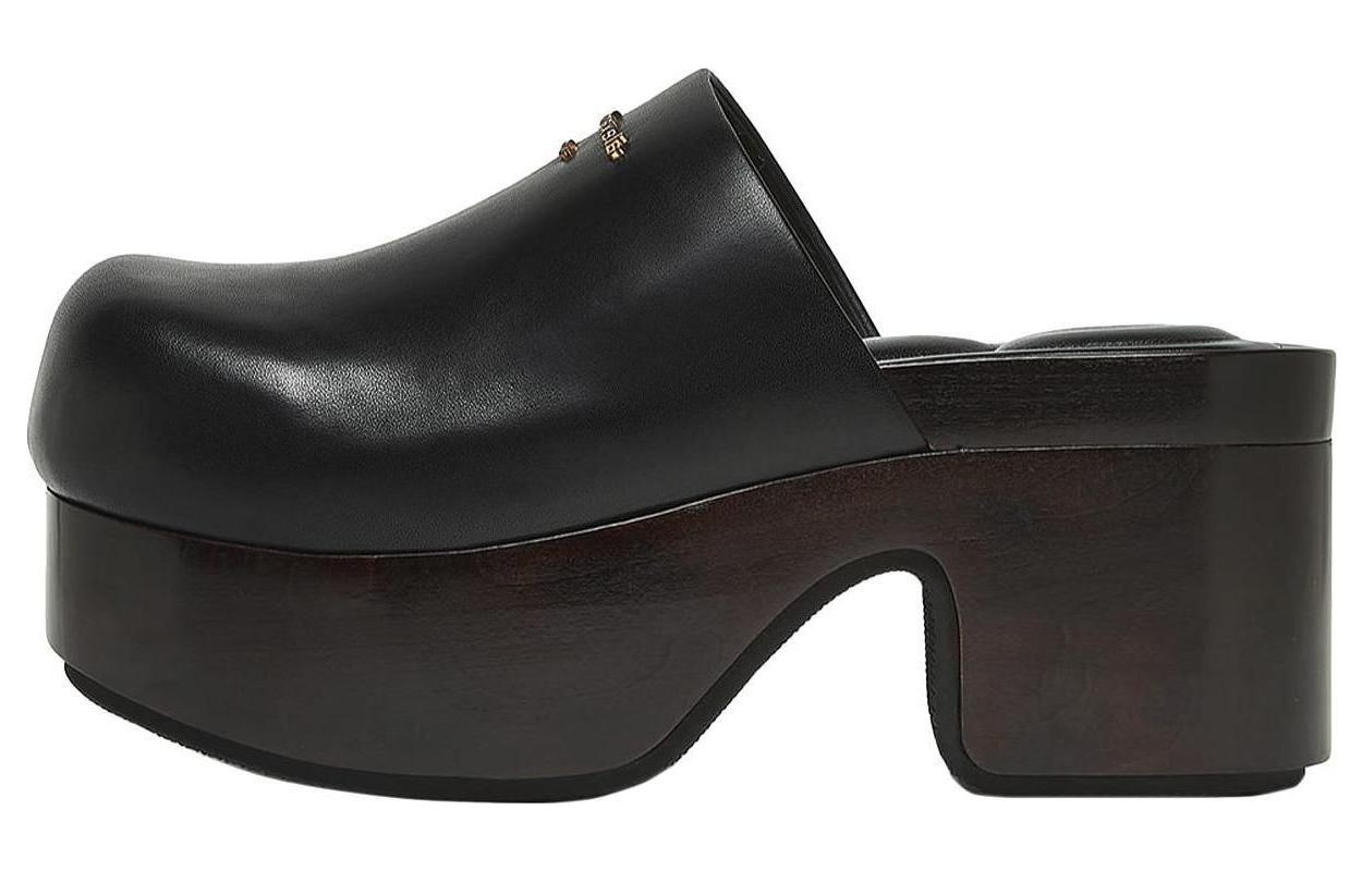 (Women) Alexander Wang Zoe 'Black Leather Mule' 30323M029001