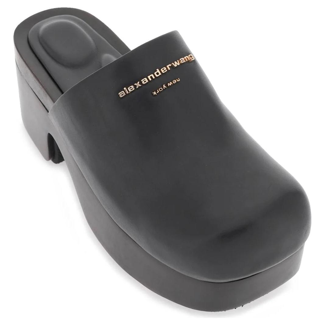 Shop (W) Alexander Wang Zoe 'Mula de Cuero Negro' 30323M029001
