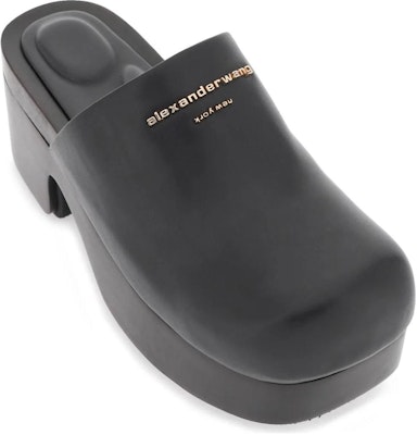 (Women) Alexander Wang Zoe 'Black Leather Mule' 30323M029001 Shop (Women) Alexander Wang Zoe 'Black Leather Mule' 30323M029001