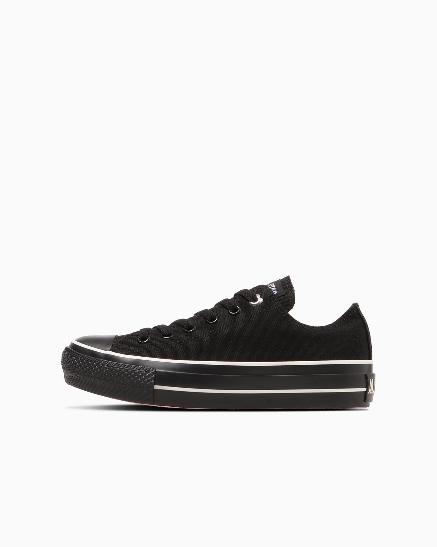 (Women) All Star Platform Heart Eyelet Low Top Black/Pink Ox Converse Sneakers Black 31316690