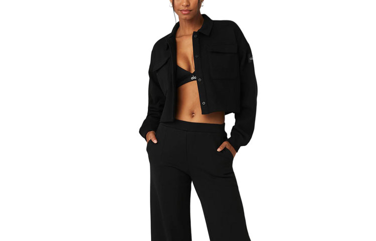 (Women) ALO Button-Up Boxy Long Sleeve Shirt W3645R