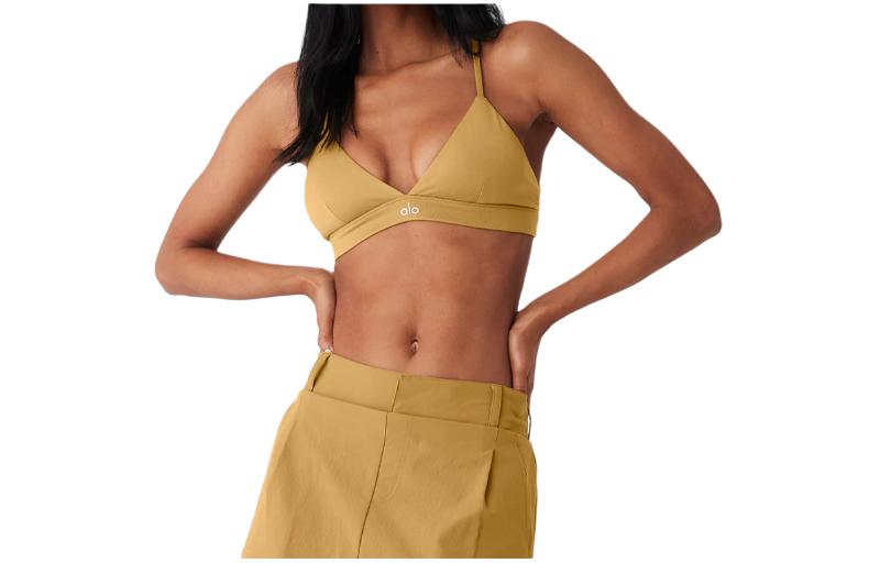 (Women) ALO Casual Comfortable Solid Simple Youth Yoga Bra W9351RG