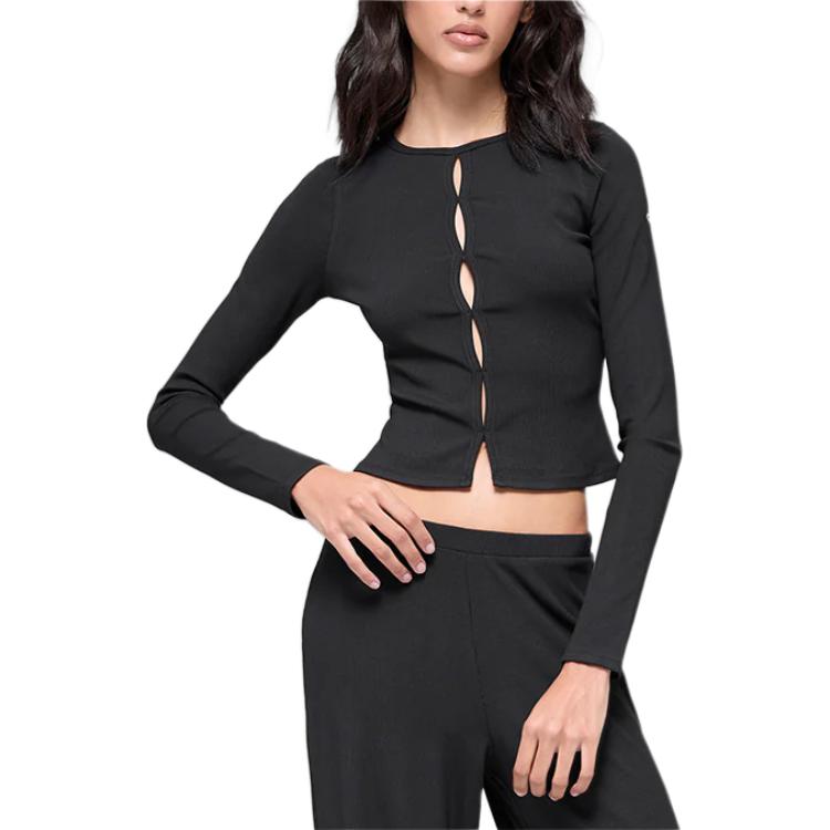 (Women) ALO Dreamlight Slim Fit Ribbed Long Sleeve Knit Top W3984R