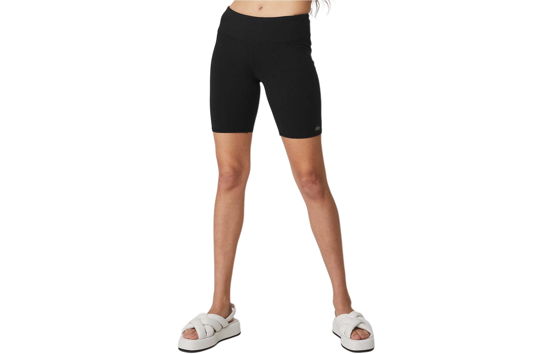 (Women) ALO Jisoo Edition High-Waist Yoga Shorts - Solid Color, Comfortable Fit. W6311R
