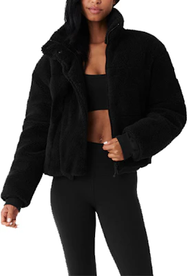 (Women) ALO Sherpa Snow Angel Puffer Jacket Women’s Faux Shearling High-Neck Outerwear W4473R Buy (Women) ALO Sherpa Snow Angel Puffer Jacket Women’s Faux Shearling High-Neck Outerwear W4473R