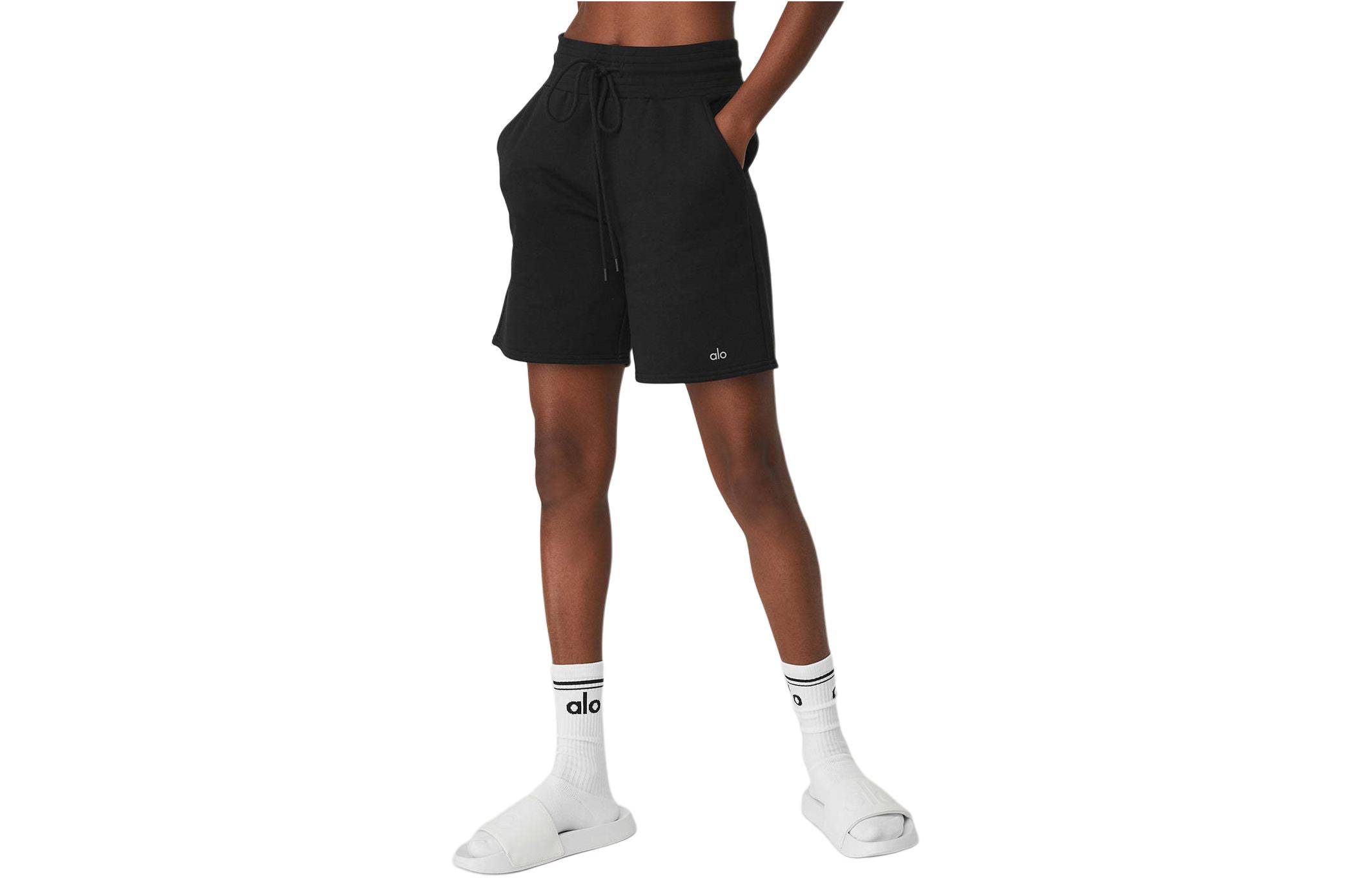 (Women) ALO Solid High-Waist Tie Tennis Sport Shorts W6233R