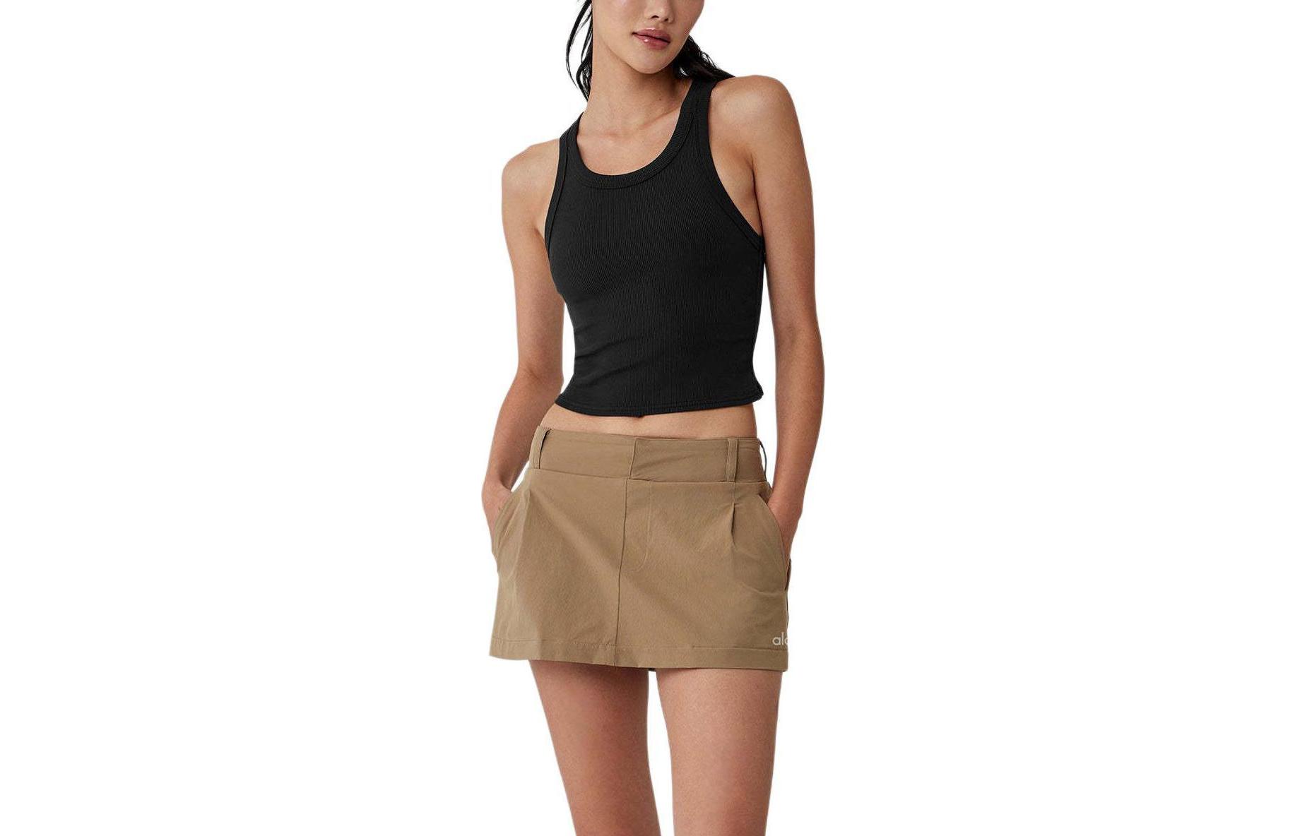 (Women) ALO Solid Ribbed Street Tennis Tank Top W2737R