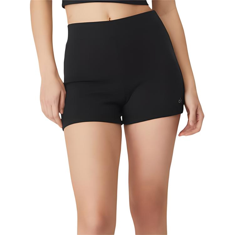 (Women) ALO Striped Solid Casual Slim Fit Shorts for Women W6286R