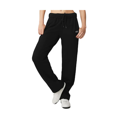 (Women) Alo Yoga Accolade Solid Straight-Leg Soft Casual Sweatpants. u5012r