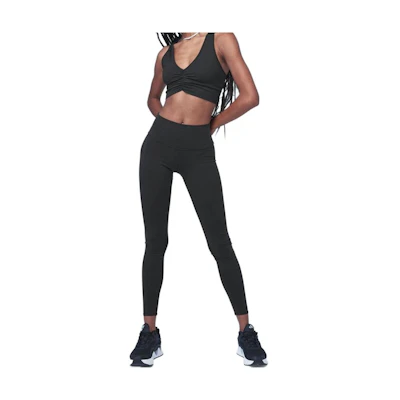 (Women) Alo Yoga Airbrush High-Waist Yoga Pants - Matte Black Activewear W5604R