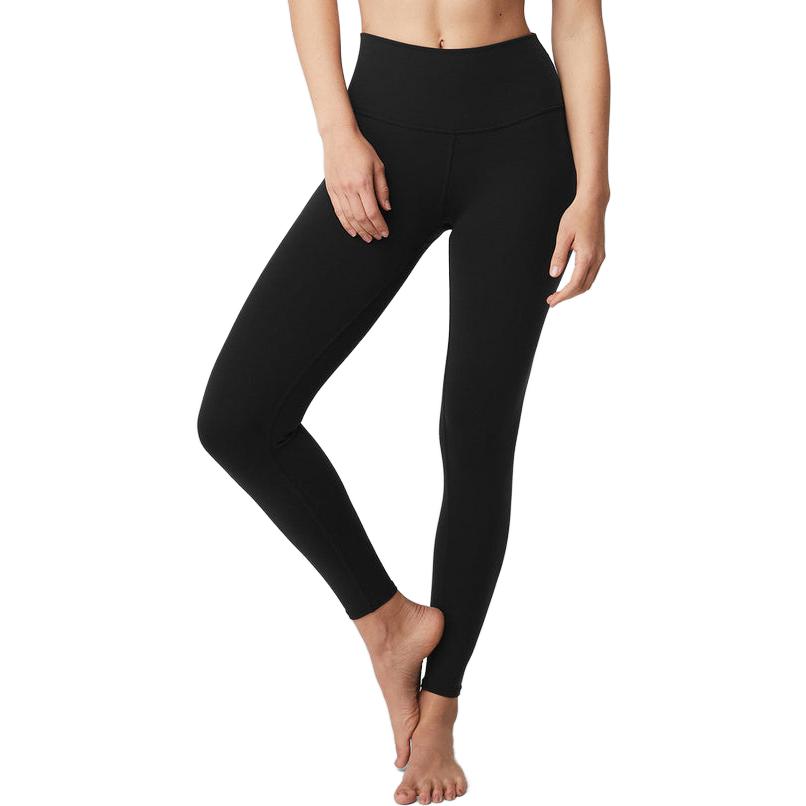 Lookbook (W) Alo Yoga Airbrush Seluar Pinggang Tinggi - Activewear Hitam Matte W5604R