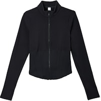 (Women) Alo Yoga Airbrush Solid Zip-Up Jacket Casual Comfortable Outerwear W4529R (Women) Alo Yoga Airbrush Solid Zip-Up Jacket Casual Comfortable Outerwear W4529R