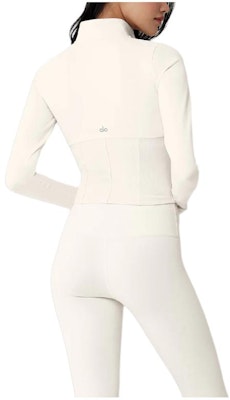 (W) Alo Yoga Airbrush拉链夹克 休闲舒适外套 W4529R Lookbook (W) Alo Yoga Airbrush拉链夹克 休闲舒适外套 W4529R