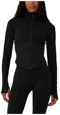 (W) Alo Yoga Airbrush拉链夹克 休闲舒适外套 W4529R Shop (W) Alo Yoga Airbrush拉链夹克 休闲舒适外套 W4529R