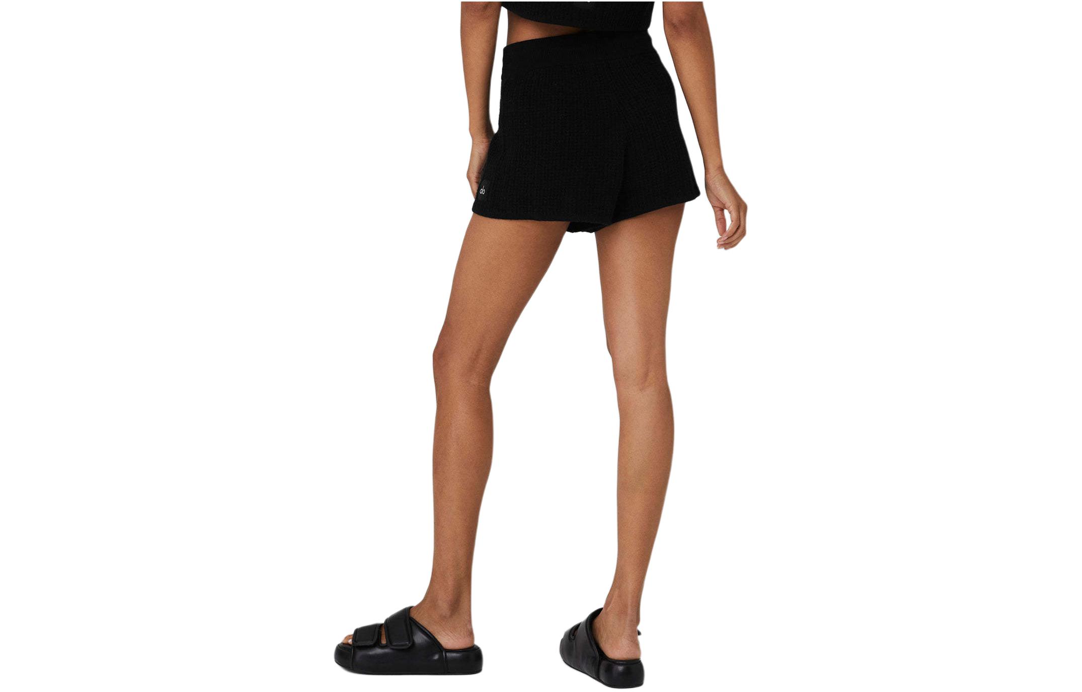 Purchase (W) Alo Yoga 羊绒宽松透气休闲短裤 瓦楞布设计。 W6342R