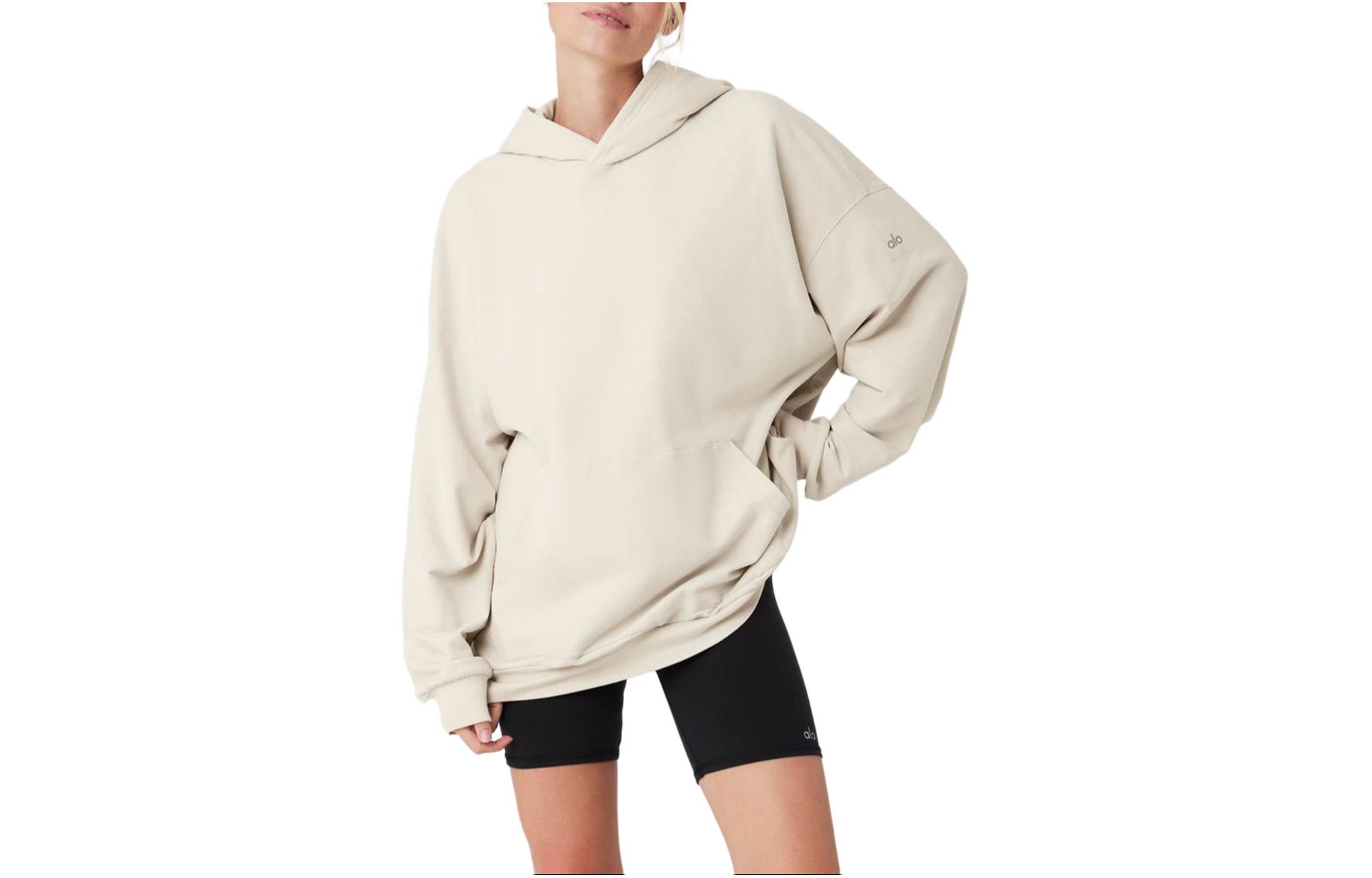 (Women) Alo Yoga  Casual Solid Pullover Hoodie M3245R