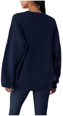 (W) Alo Yoga 圆领纯色宽松舒适毛衣 M3224R 1