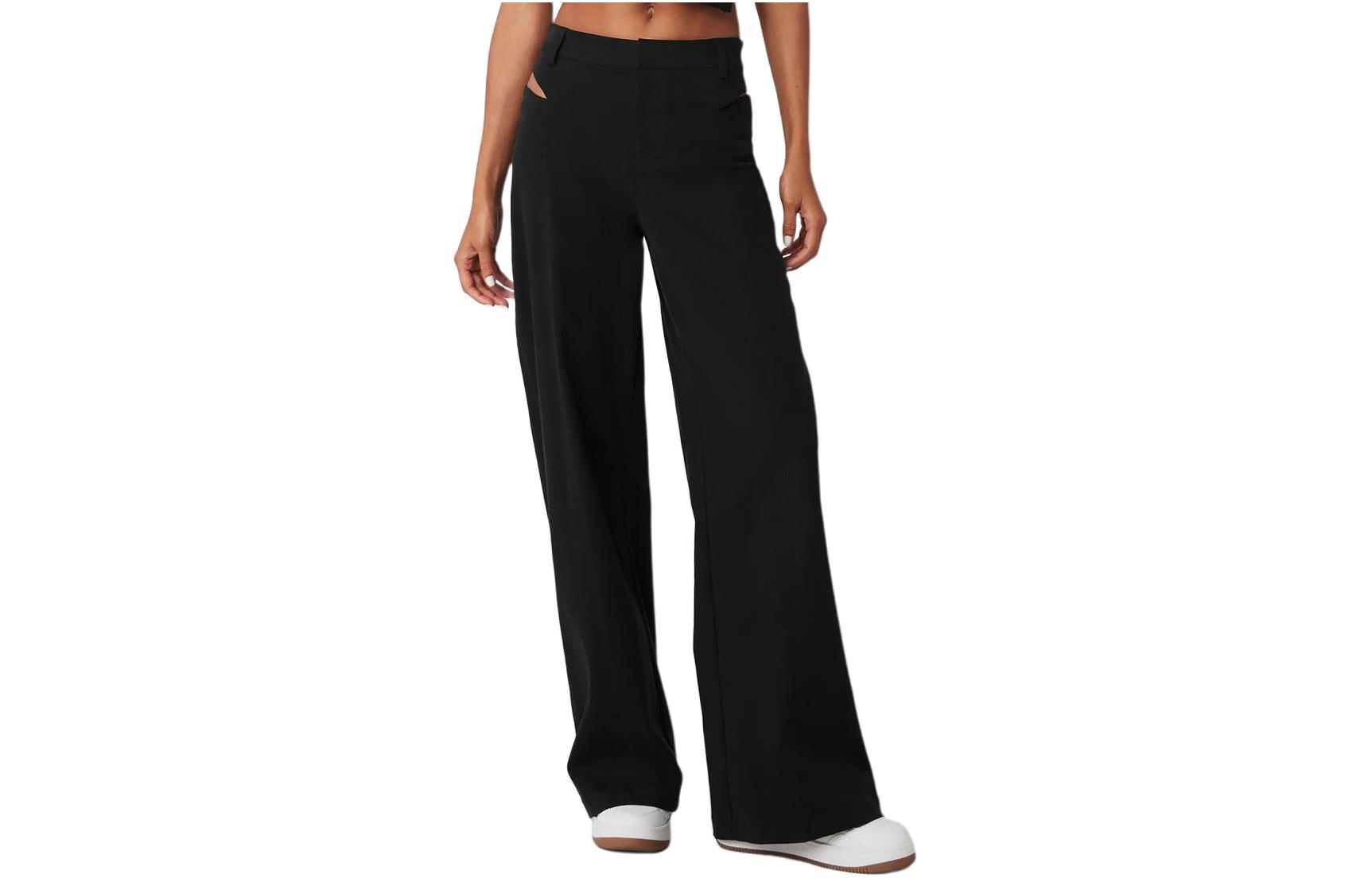(Women) Alo Yoga  High-Waist Solid Cutout Lounge Pants W51338R