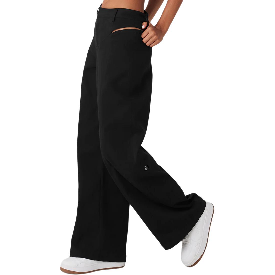 Shop (W) Alo Yoga 高腰实色镂空休闲裤 W51338R