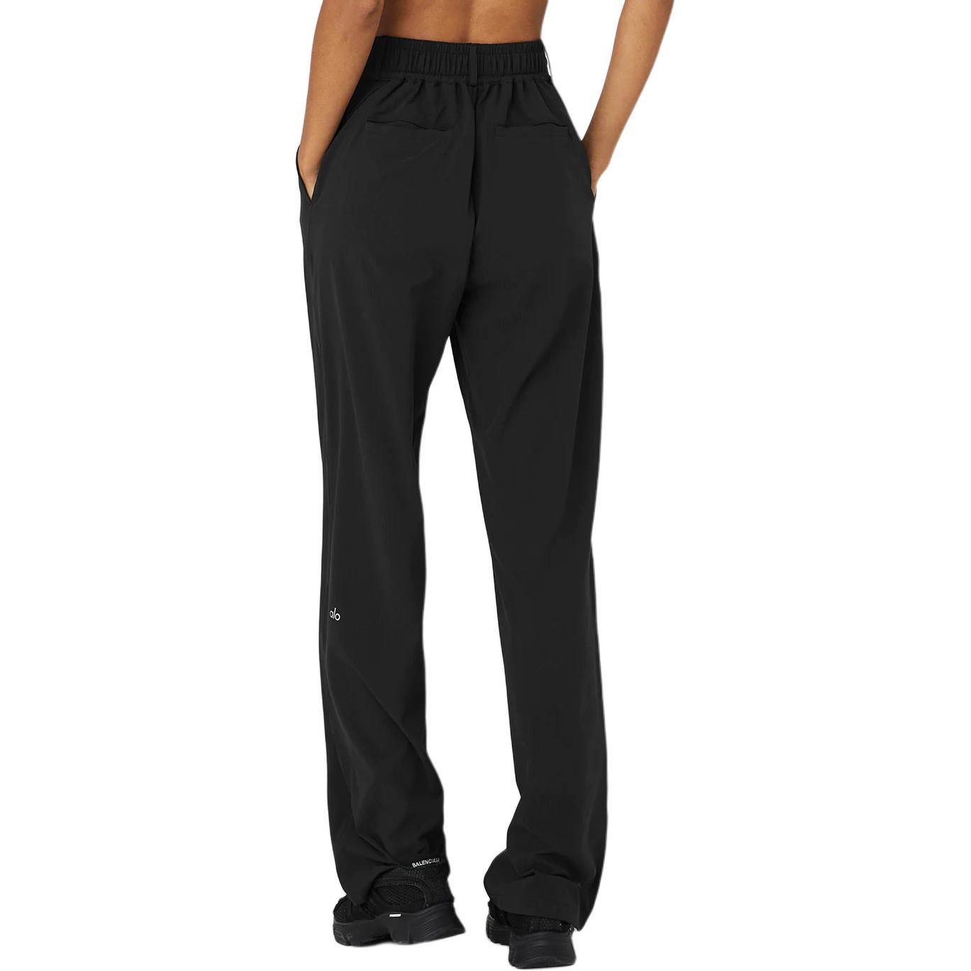 Sizing (W) Alo Yoga 高腰宽腿休闲裤纯色款式 W51263R