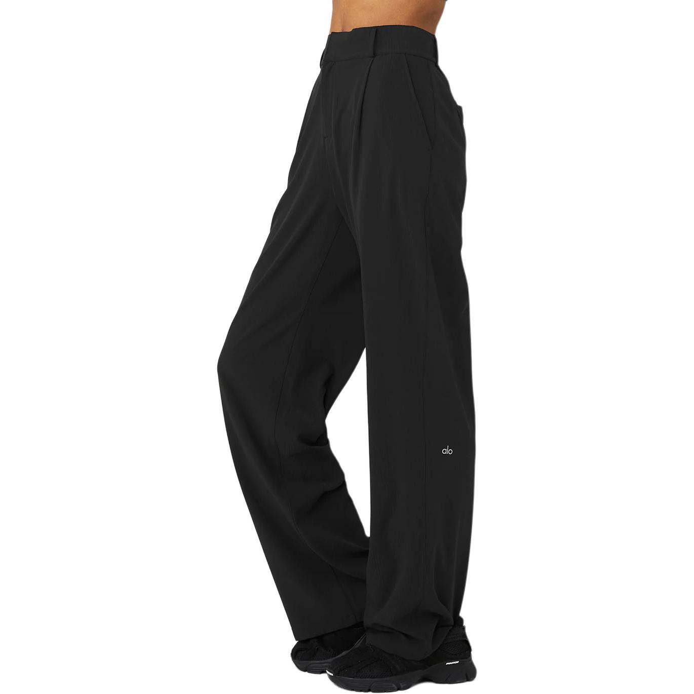 Cheap (W) Alo Yoga 高腰宽腿休闲裤纯色款式 W51263R
