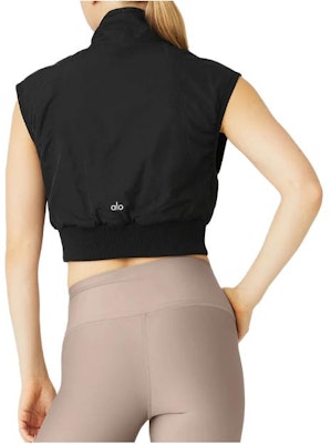 (W) Alo Yoga 高领拉链马甲 - 黑色/ 时尚舒适 W4477R Lookbook (W) Alo Yoga 高领拉链马甲 - 黑色/ 时尚舒适 W4477R