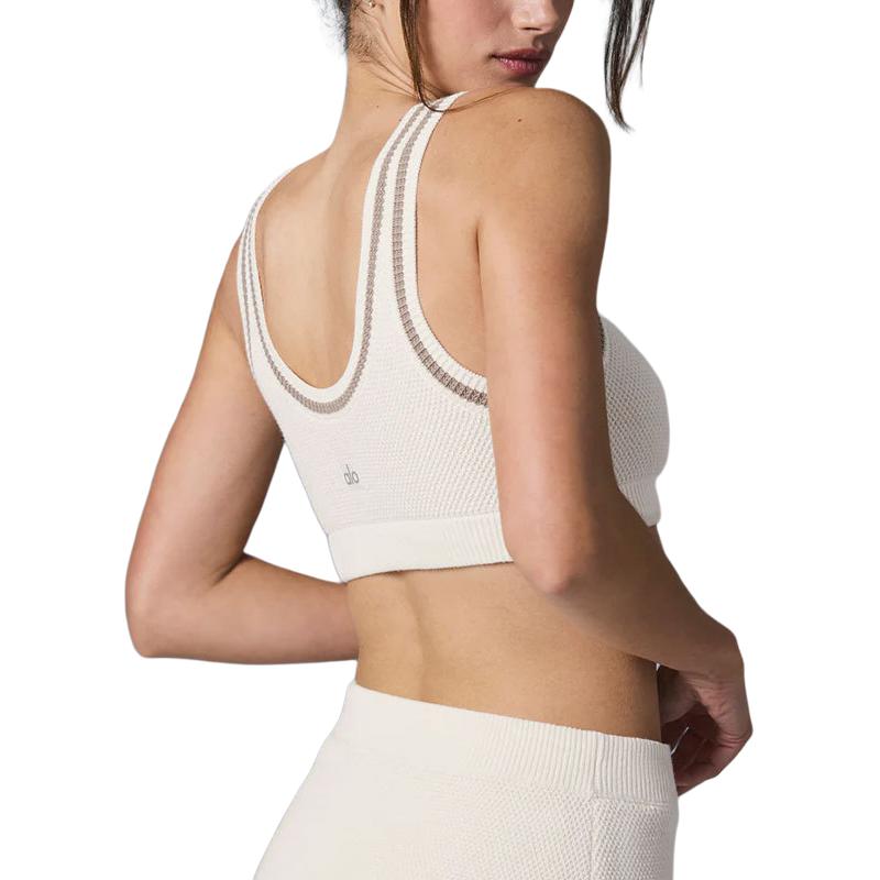 Purchase (W) Alo Yoga针织运动低领支撑胸罩-学院风格。 w9808r
