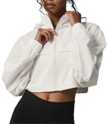 (W) Alo Yoga 轻便纯色短款拉链连帽夹克外套. w4575r Details for (W) Alo Yoga 轻便纯色短款拉链连帽夹克外套. w4575r