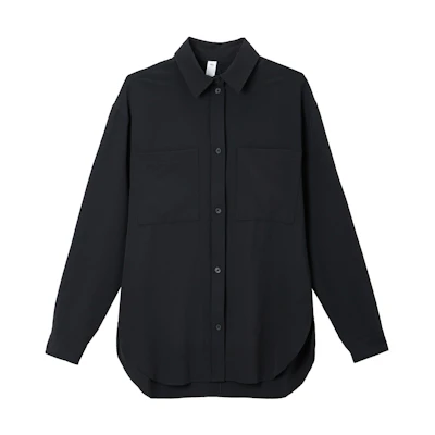 (Women) Alo Yoga Relaxed Classic Long-Sleeve Shirt Solid Casual Basic. W3732R