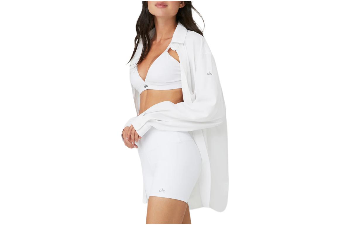 Sizing (W) Alo Yoga 经典宽松长袖衬衫 简约休闲基础款。 W3732R