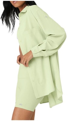 (W) Alo Yoga 经典宽松长袖衬衫 简约休闲基础款。 W3732R 2