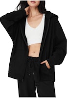 (Women) Alo Yoga Solid Color Comfortable Hoodie Jacket U4011R (Women) Alo Yoga Solid Color Comfortable Hoodie Jacket U4011R