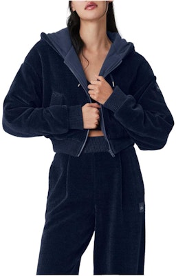 (W) Alo Yoga纯色短款拉链休闲外套夹克. W4568R Details for (W) Alo Yoga纯色短款拉链休闲外套夹克. W4568R