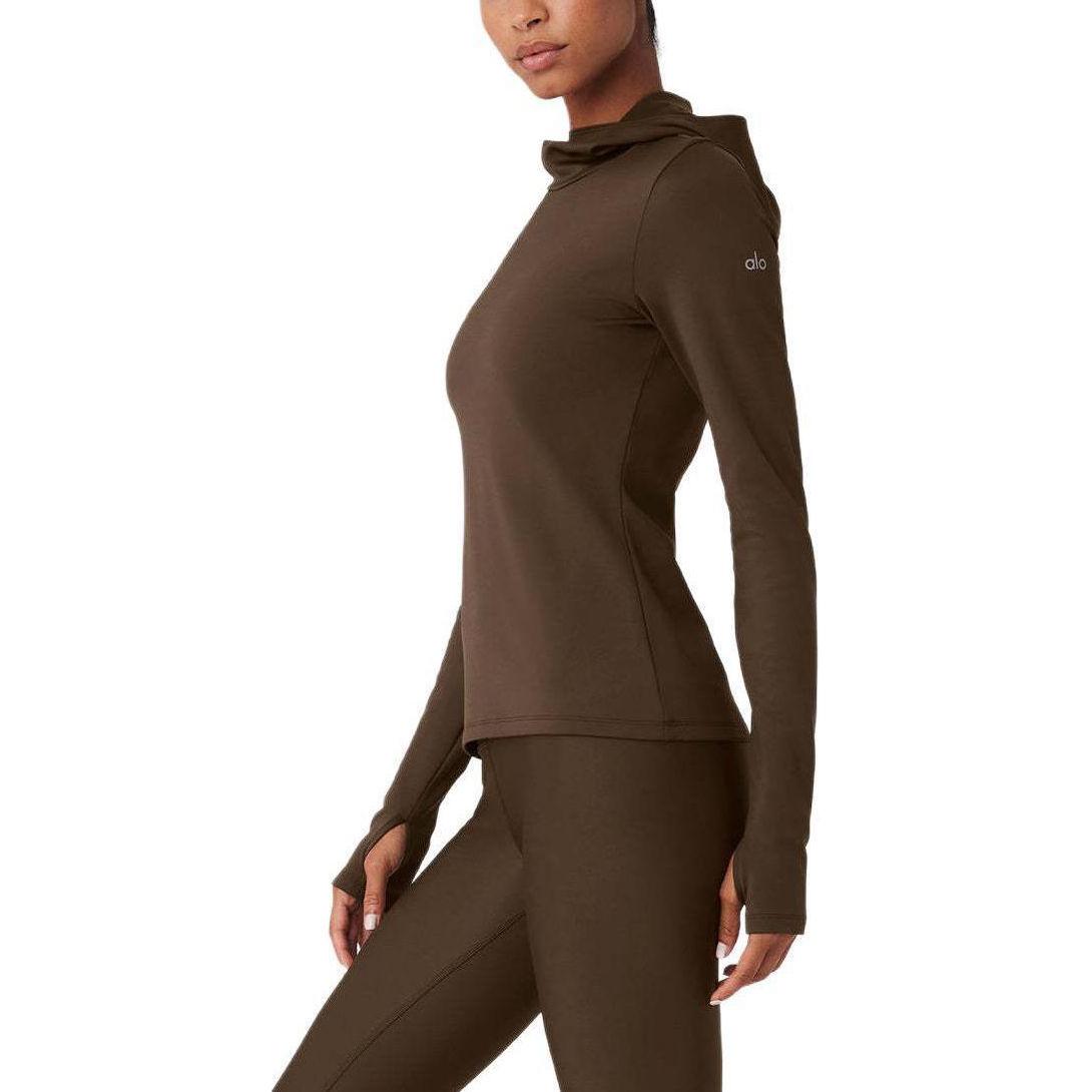 Sizing (W) Alo Yoga纯色连帽休闲卫衣. W3735R