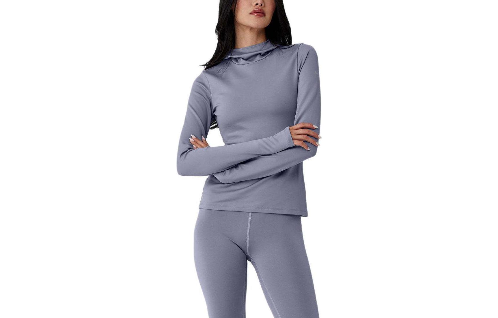 Cheap (W) Alo Yoga纯色连帽休闲卫衣. W3735R