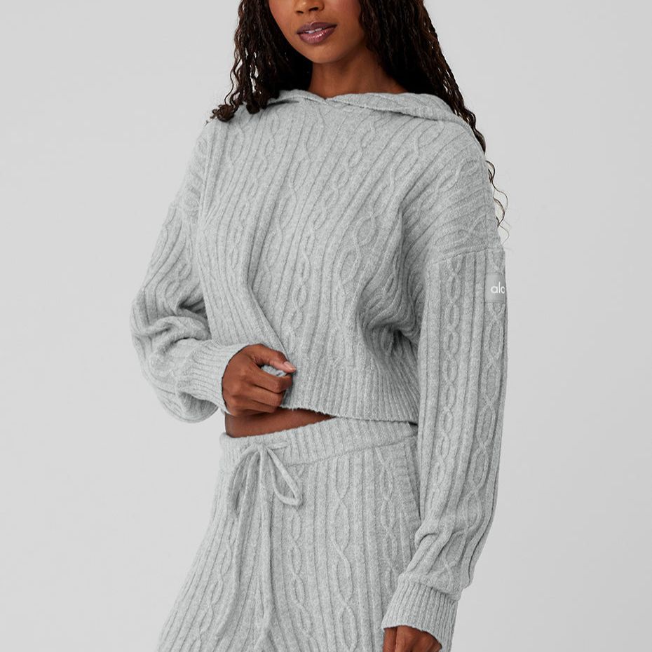 Lookbook (W) Alo Yoga纯色针织套头连帽衫 W3783R