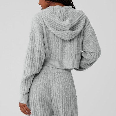 (W) Alo Yoga纯色针织套头连帽衫 W3783R Shop (W) Alo Yoga纯色针织套头连帽衫 W3783R