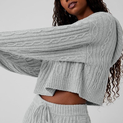 (W) Alo Yoga纯色针织套头连帽衫 W3783R Purchase (W) Alo Yoga纯色针织套头连帽衫 W3783R