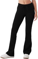 (Women) Alo Yoga Solid Color Mid-Rise Flared Knit Workout Pants W51304R (Women) Alo Yoga Solid Color Mid-Rise Flared Knit Workout Pants W51304R