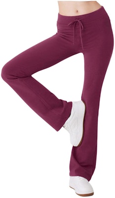 (W) Alo Yoga 纯色中腰喇叭针织运动裤 W51304R Cheap (W) Alo Yoga 纯色中腰喇叭针织运动裤 W51304R