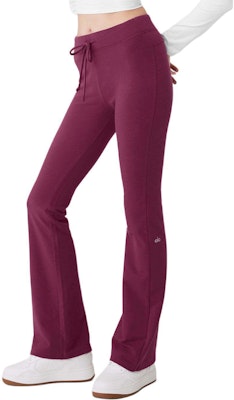 (W) Alo Yoga 纯色中腰喇叭针织运动裤 W51304R 2