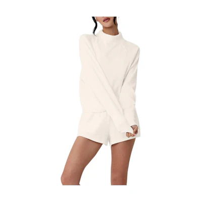 (Women) Alo Yoga Solid Comfort Waffle Half-Zip Pullover Sweater W3678R