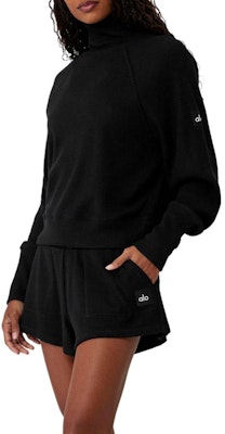 (W) Alo Yoga 舒适针织半拉链毛衣 W3678R Shop (W) Alo Yoga 舒适针织半拉链毛衣 W3678R