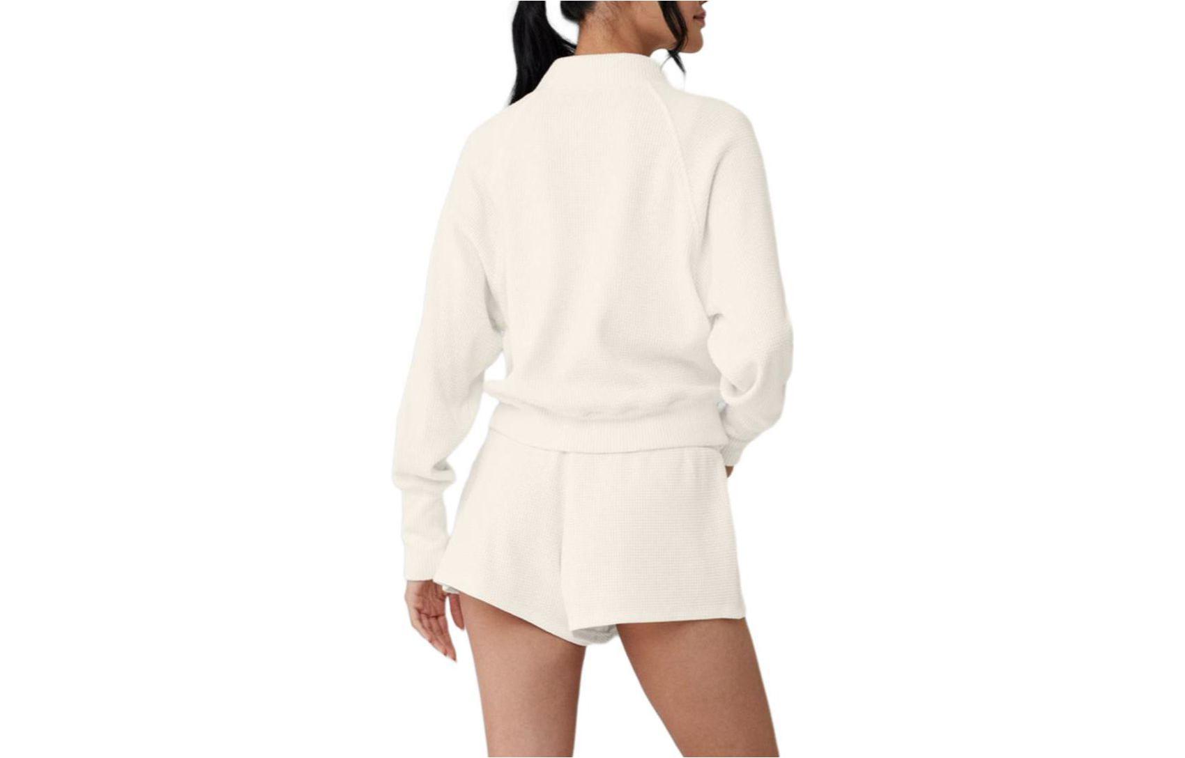 Details for (W) Alo Yoga 舒适针织半拉链毛衣 W3678R