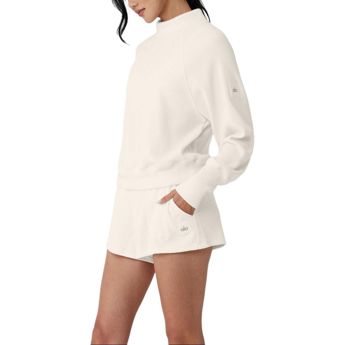 Sizing (W) Alo Yoga 舒适针织半拉链毛衣 W3678R