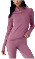 (Women) Alo Yoga Solid Fleece-Lined Long Sleeve Sweatshirt W3788R (Women) Alo Yoga Solid Fleece-Lined Long Sleeve Sweatshirt W3788R