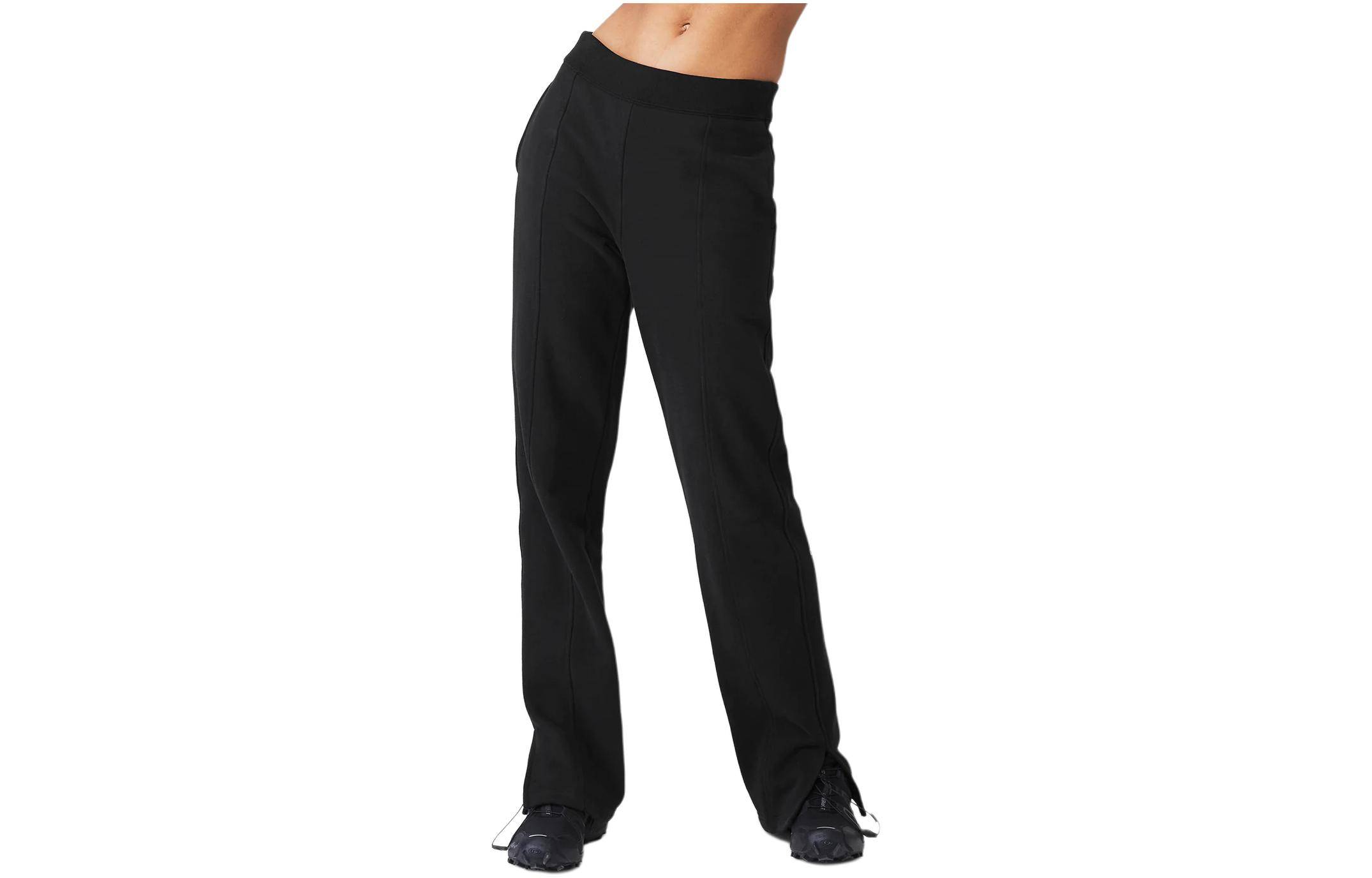 (Women) Alo Yoga  Solid High-Waist Side Split Casual Pants W51203R